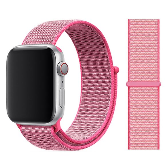 NEW BAND Brilliant Pink Strap Loop For Apple Watch - Picture 1 of 5